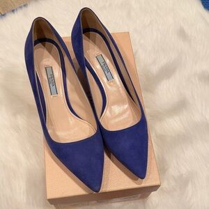 Prada Women's Royal Blue Heels